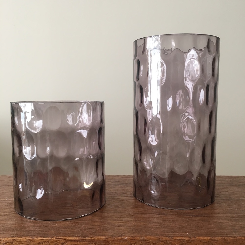 Decorative Glass Candle Shades / Holiday decor